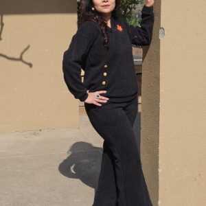 Royal-black-Co-ord-set